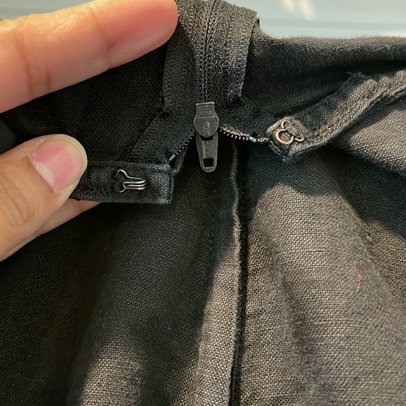 Black Linen-Cotton Mini Skort Gap - 16 - Picture 10 of 12